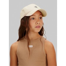 Calvin Klein Ekru Kız Çocuk Şapka IU0IU00150PGB