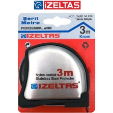 Normadia 3 Metre Krom Stoplu Şerit, Dayanıklı ve Hassas Ölçüm Aracı