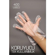 Mey İthalat Mey Ithalat® 400 Adet Tek Kullanımlık Şeffaf Eldiven