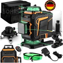 Normadia 4 Köşe 16 Satır Yeşil Çizgi Lazer Hızalama Makinesi, Çift Akülü