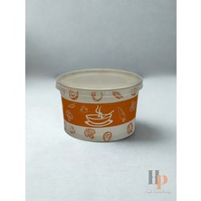 GÜNPAK 16 Oz Tek Kullanımlık Karton Çorba Kasesi – Sıcak Yemek Için Uygun, 500’LÜ Koli