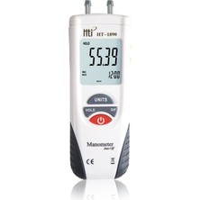 Normadia Prensipli Dijital Manometre, Fark Basınç Ölçer, Siyah, Hassas ve Güvenilir