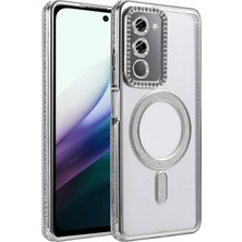 Storozal Joko Xiaomi Redmi 15 4g Joke Simli Magneticsafe Kılıf - Gümüş