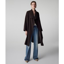 İpekyol Kuşaklı Teknik Kumaş Pardösü IS1260011023074