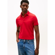 Tommy Hilfiger Kırmızı Erkek Polo T-Shirt MW0MW41611XLD_HIDDEN Placket Detaıl