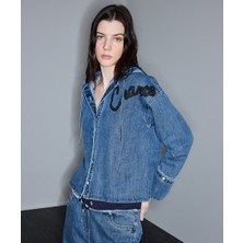İpekyol Kontrast Kapüşonlu Denim Gömlek IS1260025105089