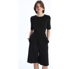 Lc Waikiki Yeni Sezon Bisiklet Yaka Peplum Bluz