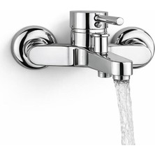 Mix Banyo Bataryası Çubuk Kol 40'lık Banyo Bataryası Musluğu Krom Banyo Bataryası