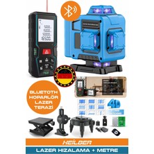 Normadia Iki Parçalı Lazer Seti, 70M Ölçüm ve 360° Çizgili Hizalama