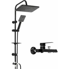 Krom Robot Krom Kare Set Lavabo-Evye-Banyo Bataryası 2' Li Lüks Set