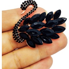BB Bi Butik Shop Asil Siyah Kuğu Broş