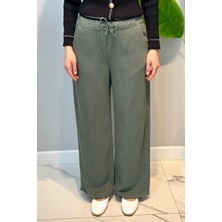 Lale Butik Lyocell Bolpaça Kot Pantolon 2773 Haki