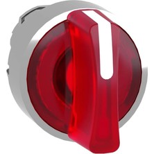 Schneider Electric Schneider ZB4BK1343, Harmony Stil 4, XB4BK13 Serisi Işıklı Kalıcı Mandal Butonlar Için Kafa, 1-0-2 Konumlu, Kırmızı