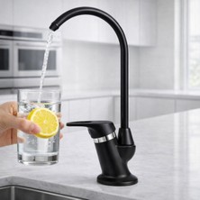 Musluq Siyah Küçük Arıtmalı Musluğu Bataryası Pirinç Gövde Arıtma Musluğu Modern