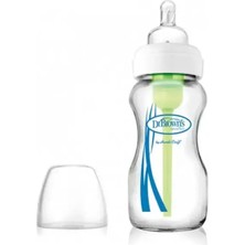 Dr Brown's Geniş Ağız Cam Biberon 270 ml Antikolik Özellikli Renkli BPA İçermeyen Malzeme