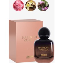 Armasari Harmony Vanilla EDT Kalıcı Kadın Parfüm 100ML | Meyveli | Cassis, Gül, Paçuli, Vanilya
