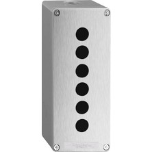 Schneider Electric Schneider XAPG3506 Döküm Boş Kontrol Kutusu, Xapg, Gri, Ø22, 80X175MM Ön Plaka, 6 Kesit
