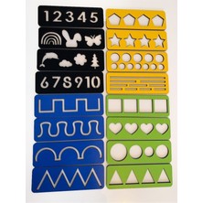 Eskyline Montessori Toys 4 Renkli El Kası Geliştirme Seti Eğitici İçerik ile 3+ Yaş Çocuklar İçin