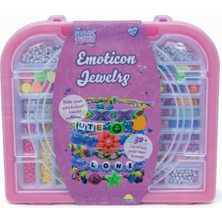 Nasyonel Toys Çocuk Takı Yapma Seti Emoticon Jewels – Boncuk & Bileklik Tasarım Seti