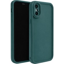 Vissona iPhone Xs Max Uyumlu Kamera Çıkıntılı Mat Silikon Telefon Kılıfı