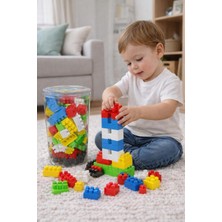 Nasyonel Toys Büyük Parça Blok Oyuncak Seti – Kutu Içinde Renkli Yapı Blokları