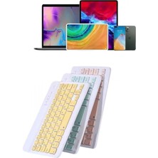 MiraLive Android ve Ios Uyumlu Bluetooth Kablosuz Türkçe Q Klavye Renkli