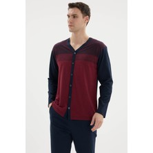 Kly Yeni Sezon 2026 Erkek Şık Tasarım Boydan Düğmeli Pijama Takımı