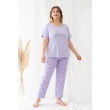 Morvarid Kadın Büyük Beden Rahat Pijama Takımı – Yumuşak Dokulu, Konforlu Ev Giyimi