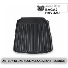 Elorcar Volkswagen Arteon Sedan / Sol Kulaksız 2017 - Sonrası 3D Bagaj Havuzu
