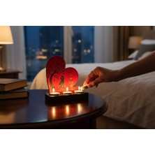 Kelebek Rüyası Sanat Atölyesi Aşk Mumluk , Hediyelik ,sevgililer Günü , Romantik Çift