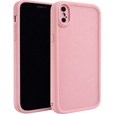 Vissona iPhone x ve Iphone Xs Uyumlu Kamera Çıkıntılı Mat Silikon Telefon Kılıfı