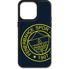 iPhone 15 Pro Max Uyumlu Fenerbahçe Büyük Sarı Arma Cam Lisanslı Telefon Kılıfı