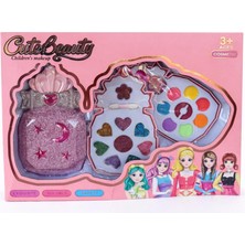 Nasyonel Toys Çocuk Makyaj Seti Pretty Pinky – Aynalı, Renkli Kozmetik Oyun Seti (3+ Yaş)