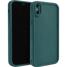 Vissona iPhone x ve Iphone Xs Uyumlu Kamera Çıkıntılı Mat Silikon Telefon Kılıfı