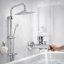 Banyo Bataryası Çeşmesi Krom Robot Duş Seti