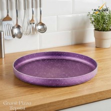 Arzu Çelik 32 Cm Granit Pizza Tepsisi - Violet