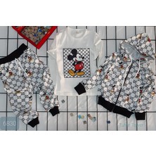 Mickey Mouse Üçlü Kız Çocuk Eşofman Takımı Tuhfetower