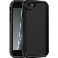 Vissona iPhone 7 ve iPhone 8 ve iPhone Se2 ve iPhone Se3 Uyumlu Kamera Çıkıntılı Mat Silikon Telefon Kılıfı