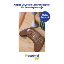 Nasyonel Toys Çocuklar Için Ahşap Joystick Labirent Oyunu – Eğitici Zeka ve Motor Gelişim Oyuncağı -