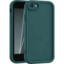 Vissona iPhone 7 ve iPhone 8 ve iPhone Se2 ve iPhone Se3 Uyumlu Kamera Çıkıntılı Mat Silikon Telefon Kılıfı