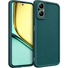 Vissona Realme C67 ve Realma 12 Lite  Uyumlu Kamera Çıkıntılı Mat Silikon Telefon Kılıfı