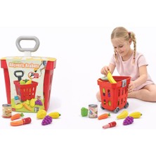 Nasyonel Toys Oyuncak Alışveriş Arabası Seti – Çocuklar Için Market Oyunu (Taşıma Saplı)