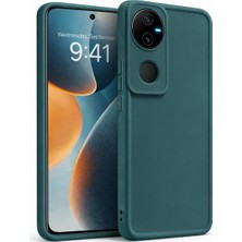 Vissona Vivo V50 Uyumlu Kamera Çıkıntılı Mat Silikon Telefon Kılıfı