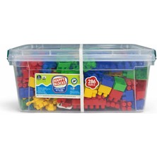 Nasyonel Toys Nasyonel- 286 Parça Büyük Blok Seti – Kilitli Saklama Kutulu Eğitici Oyuncak