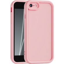 Vissona iPhone 7 ve iPhone 8 ve iPhone Se2 ve iPhone Se3 Uyumlu Kamera Çıkıntılı Mat Silikon Telefon Kılıfı