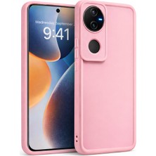 Vissona Vivo V50 Uyumlu Kamera Çıkıntılı Mat Silikon Telefon Kılıfı