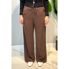 Lale Butik Lyocell Bolpaça Kot Pantolon 2773 Kahve
