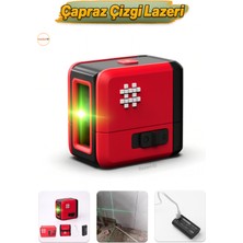 Normadia 15M Menzilli Yeşil Çizgi Lazer, Otomatik Kendini Düzleme, USB Şarjlı