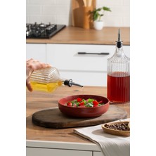 Porsima Viking 18113 2li 1000 ml Cam Şişe Yağlık Sirkelik Çift Kapaklı Gümüş