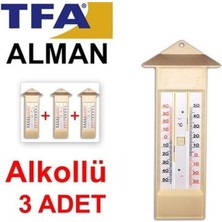 Normadia 3’lü Set Plastik Max-Min Alkollü Termometre, Pratik ve Güvenilir Kullanım